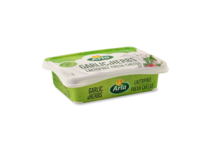 Крем-сир 50% безлактозний з часником та травами Arla п/у 200г