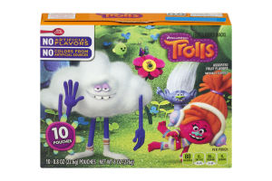 Betty Crocker DreamWorks Trolls Fruit Flavored Snacks Assorted Fruit Flavors - 10 CT