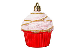 Підвіска новорічна Тістечко пластик 5*5см