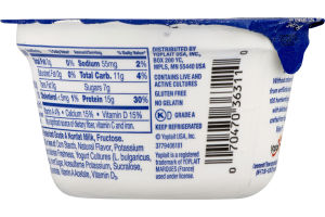 Yoplait Greek 100 Protein Fat Free Yogurt Caramel Latte
