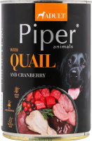 Корм д/собак з перепілкою та журавлиною 400г ж/б Пайпер