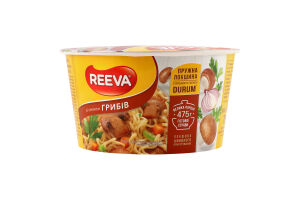 Лапша быстрого приготовления со вкусом грибов Reeva ст 75г