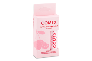 Бальзам для губ натуральний з бджолиним воском Вишня Comex 5мл