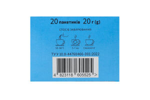 Чай цветочный Ромашка Чайна родина к/у 20х1г