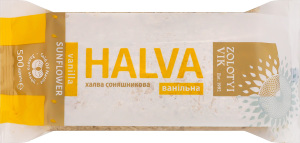 Халва подсолнечная ванильная Zolotyi Vik м/у 500г
