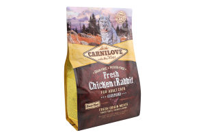 Корм д/котів Фреш з куркою та кроликом сухий 2кг Карнілав