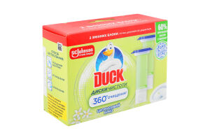 Очиститель унитаза гелевый Цитрусовый бриз Диски чистоты Duck 2х36мл