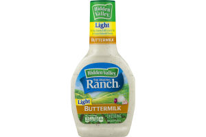 Hidden Valley Original Ranch Light Dressing, Buttermilk, 16 Ounces