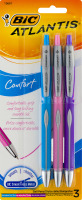 BIC Atlantis Comfort Ball Pens Medium - 3 CT