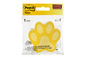 Post-it Notes Super Sticky Paw Print - 50 CT
