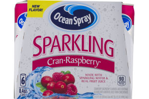 Ocean Spray Sparkling Cran-Raspberry - 6 CT