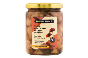 Гриби маслюки мариновані стерилізовані Екстра Полісянка с/б 520г