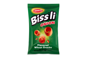 Снеки Bissli пшеничні зі смаком цибулі