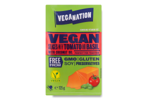 Скибочки веганські Veganation з томатом та базилік