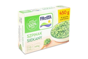 Шпинат глибокої заморозки подрібнений Frosta к/у 450г