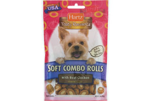 Hartz Tasty Rewards Soft Combo Rolls with Real Chicken and Cheese Flavor
