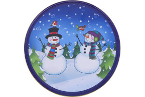 Smart Living Christmas Round Cookie Tin