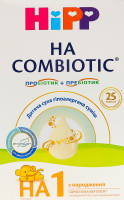 Смесь сухая для детей с рождения гипоаллергенная 1 Combiotic НА Hipp к/у 350г