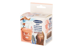 Бинт еластичний адгезивний 5см*5м Білосніжка