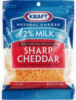 Kraft Reduced Fat Shredded Cheese Sharp Cheddar