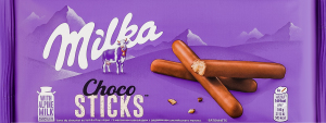 Печиво-палички вкрите молочним шоколадом Choco sticks Milka м/у 112г