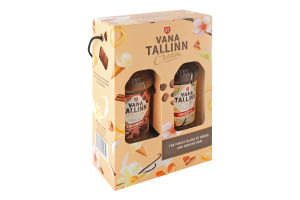 Набір Крем-лікер Оріджинал 16% 0,5л+Крем-лікер Чоклет 16% 0,5л Старий Таллінн