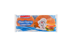Булочка бутербродная Макси Бургер с кунжутом Bimbo м/у 4х82г