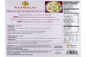 Deep Rasmalai Indian Sweets - 12 CT