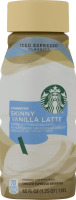 Starbucks Chilled Espresso Beverage Skinny Vanilla Latte