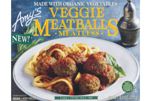 Amy's Veggie Meatballs Meatless