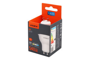 Лампа світлодіодна 6W 540lm GU10 3000К MR16e Videx 1шт