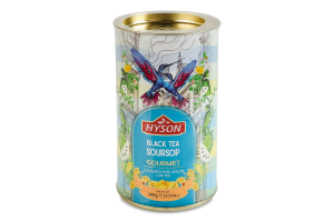 Чай чорний байховий листовий з соу-сепом Soursop Gourmet Hyson тубус 100г