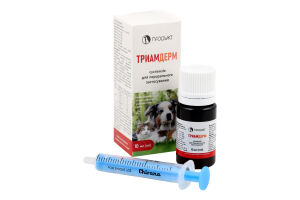 Суспензія д/котів та собак Тріамдерм протизапальна та протисвербіжна 10мл Продукт