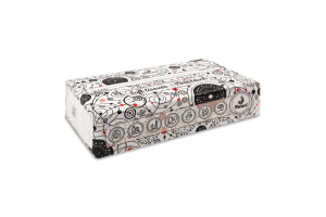 Серветки паперові білі 2шари 20*20см 150шт п/е в асортименті Parus