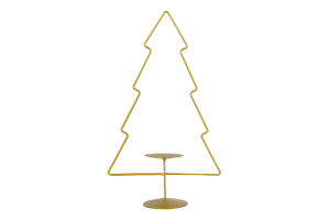 Підсвічник різдвяний Ялинка Gold 340мм