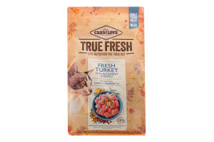 Корм д/котів Тру Фреш з індичкою сухий 1,8кг Карнілав