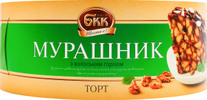 Торт з волоським горіхом Мурашник Київ БКК к/у 700г