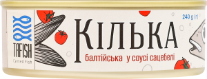 Килька балтийская в соусе сацебели стерилизованная TaFish ж/б 240г