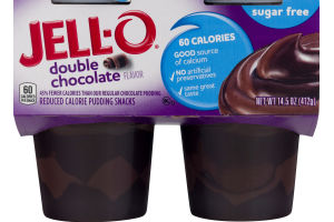 Jell-O Sugar Free Double Chocolate - 4 CT