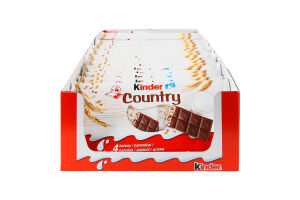 Шоколад молочний з молочною начинкою та злаками Country Kinder м/у 4х23.5г
