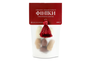 Фініки з фундуком, мигдалем та кеш’ю в бельгійському шоколаді Pakhlava Bakery д/п 100г