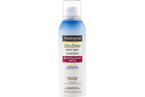 Neutrogena Ultra Sheer Body Mist Sunscreen SPF 30