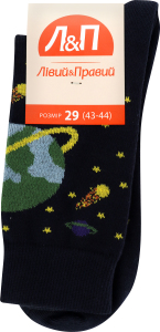 Носки мужские Лівий&Правий Космос 29 темно-синий