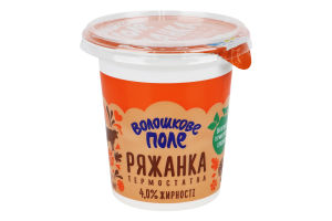 Ряжанка термостатна 4% 300г стакан Волошкове поле