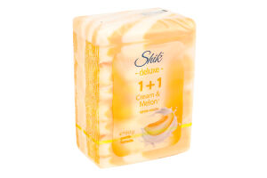 Крем-мыло туалетное Крем&Дыня 1+1 Deluxe Shik 4х90г