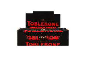 Шоколад черный с медово-миндальной нугой Toblerone к/у 100г