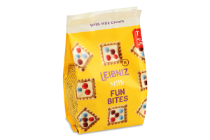 Печиво Молочні хрустики Fun bites Leibniz м/у 100г