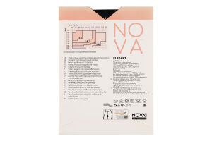 Колготки жіночі Nova Elegant 40 чорний р.4
