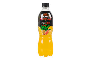 Напій енергетичний безалкогольний сильногазований соковмісний Тропічні фрукти-канабіс Black п/пл 0.5л