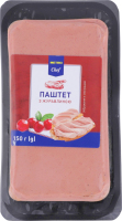 Паштет с клюквой пастеризованный METRO Chef лоток 150г